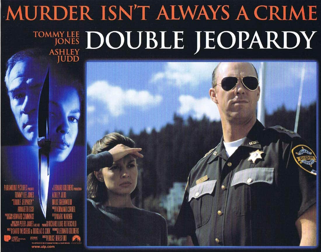 DOUBLE JEOPARDY Original Lobby Card 2 Ashley Judd Tommy Lee Jones