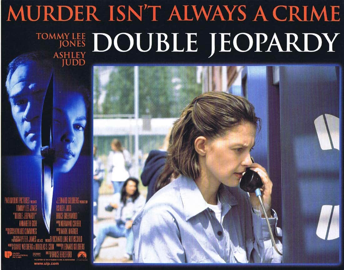 DOUBLE JEOPARDY Original Lobby Card 7 Ashley Judd Tommy Lee Jones