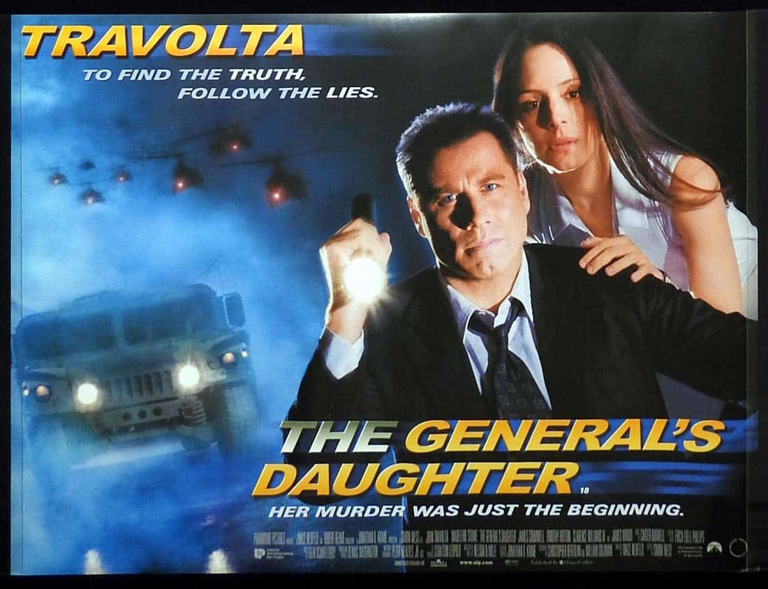 THE GENERAL’S DAUGHTER Original British Quad Movie Poster John Travolta Madeleine Stowe