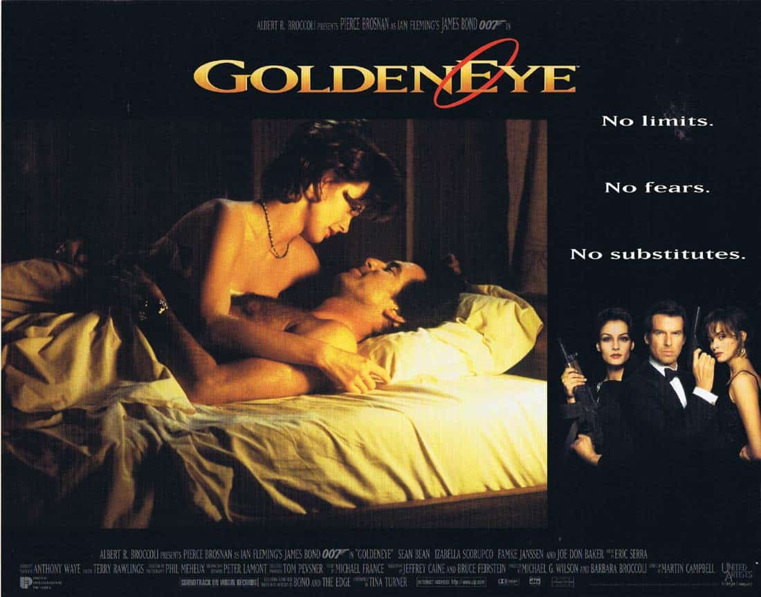 GOLDENEYE Original Lobby Card 2 Pierce Brosnan James Bond Sean Bean