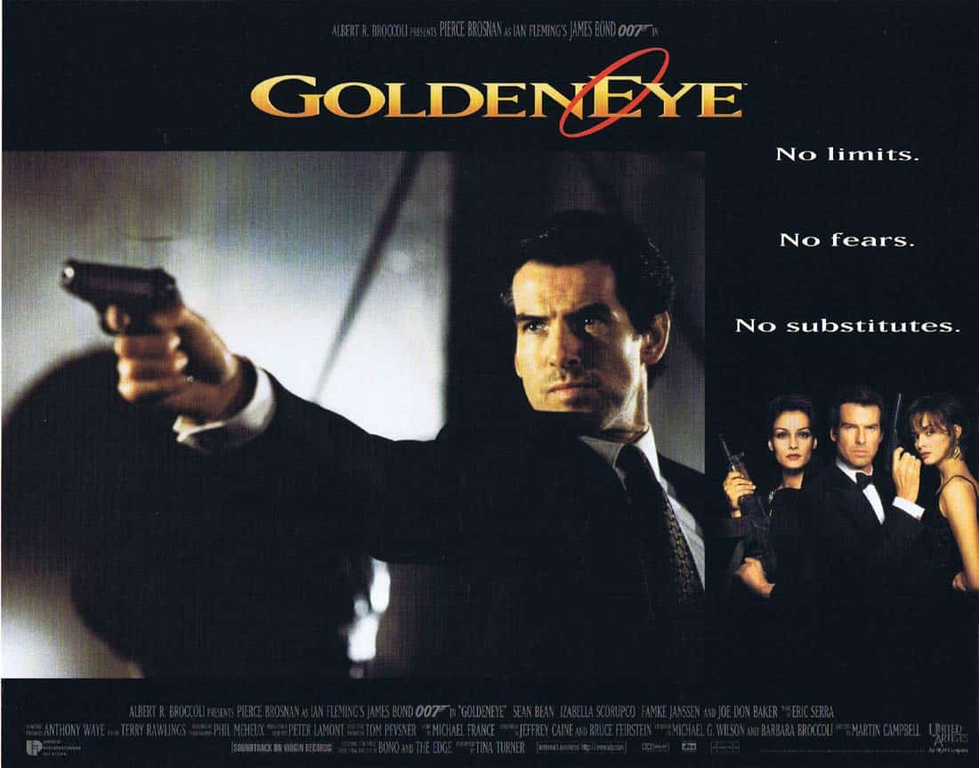 GOLDENEYE Original Lobby Card 5 Pierce Brosnan James Bond Sean Bean