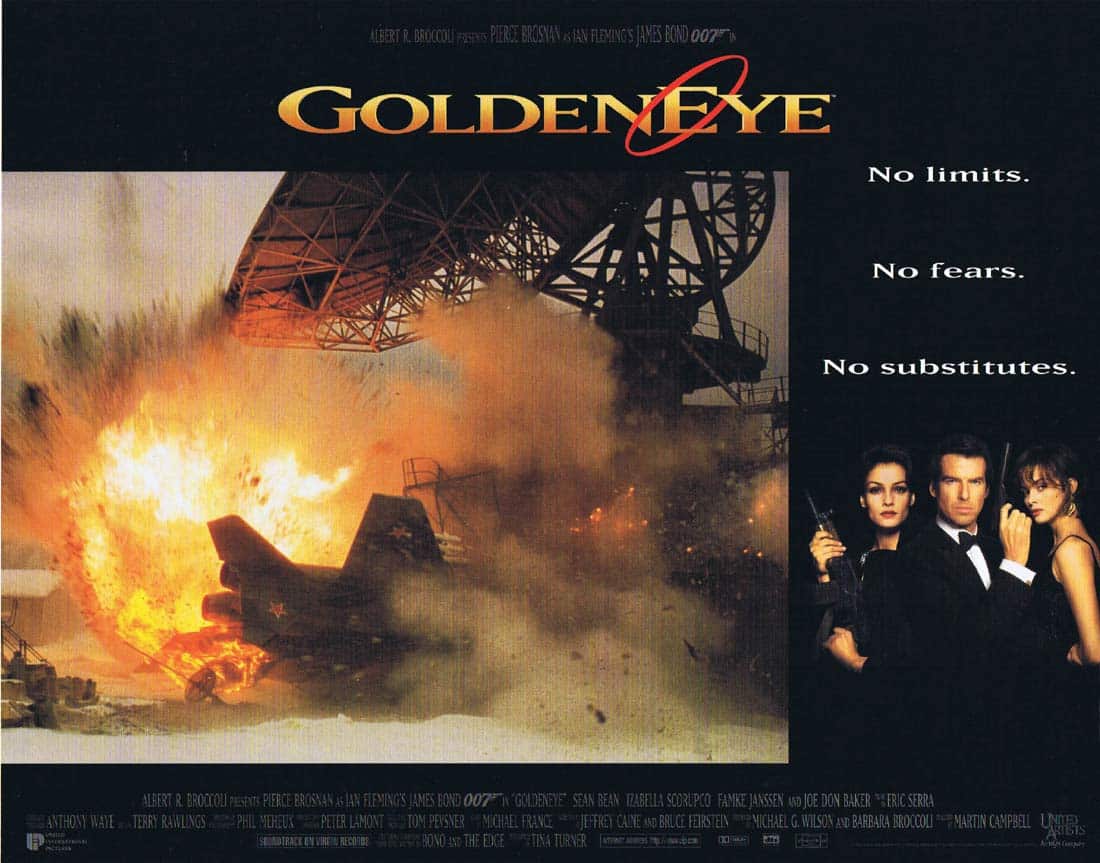 GOLDENEYE Original Lobby Card 8 Pierce Brosnan James Bond Sean Bean