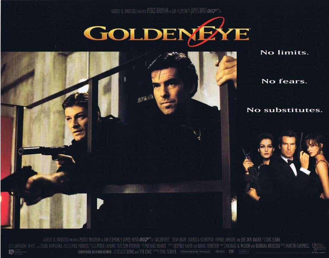 GOLDENEYE Original Lobby Card 9 Pierce Brosnan James Bond Sean Bean