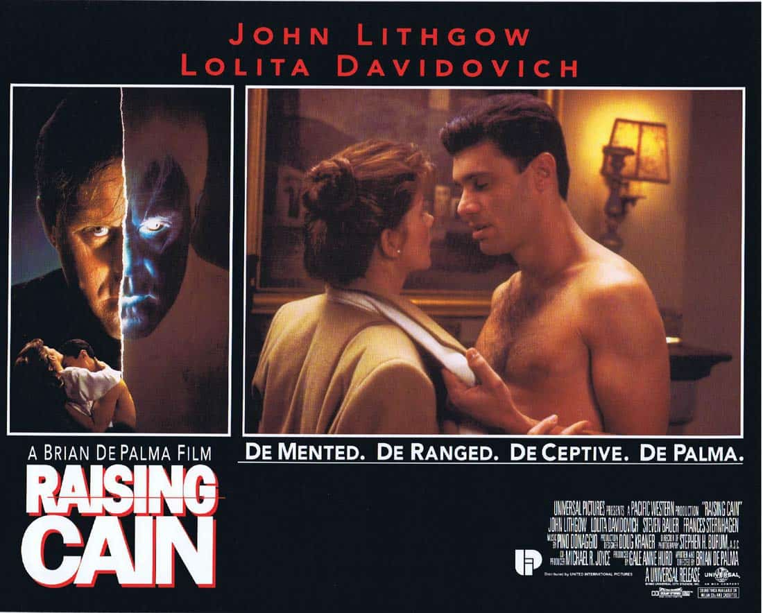 RAISING CAIN Original Lobby Card 3 John Lithgow Lolita Davidovich Brian De Palma