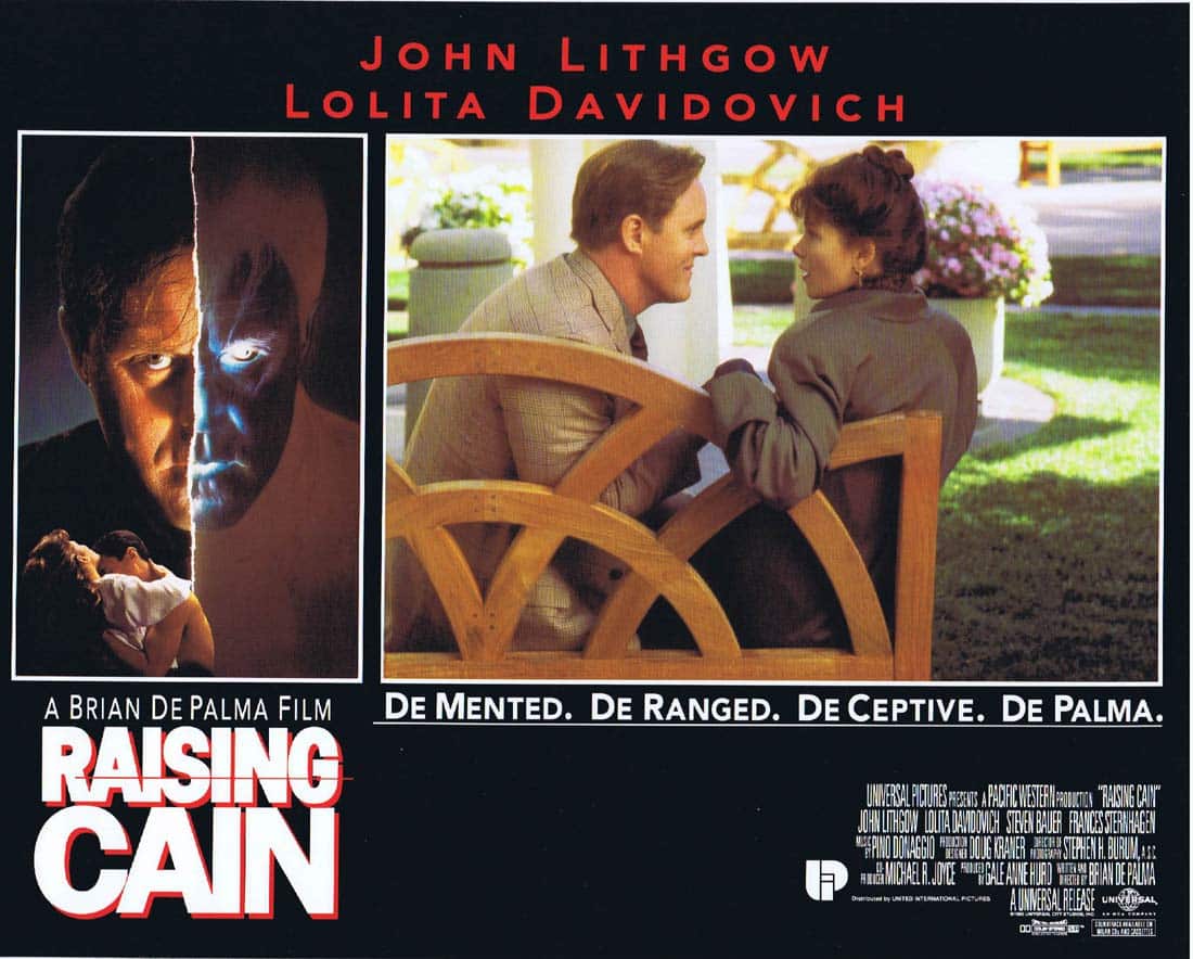 RAISING CAIN Original Lobby Card 8 John Lithgow Lolita Davidovich Brian De Palma