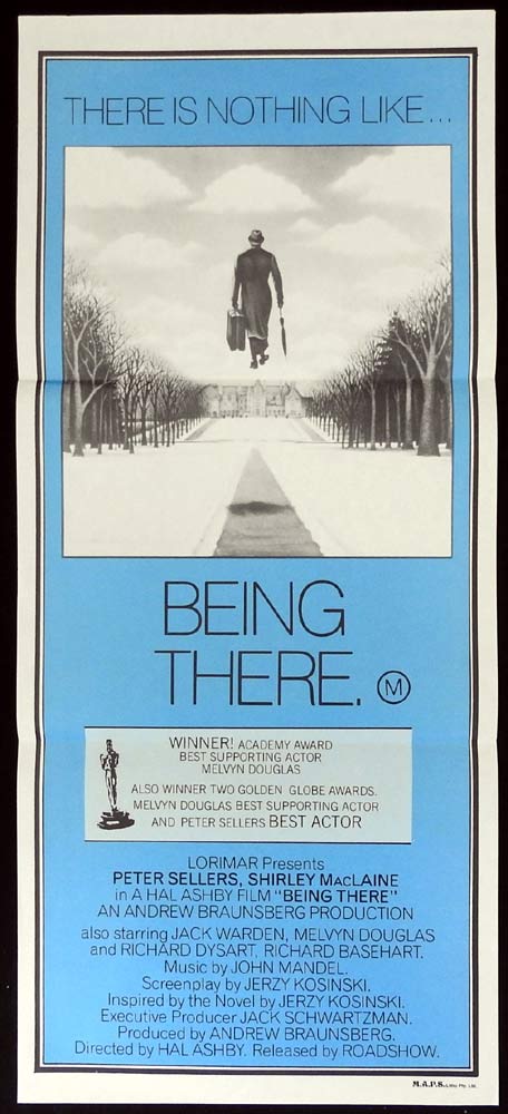 BEING THERE Original Daybill Movie Poster Peter Sellers Shirley MacLaine