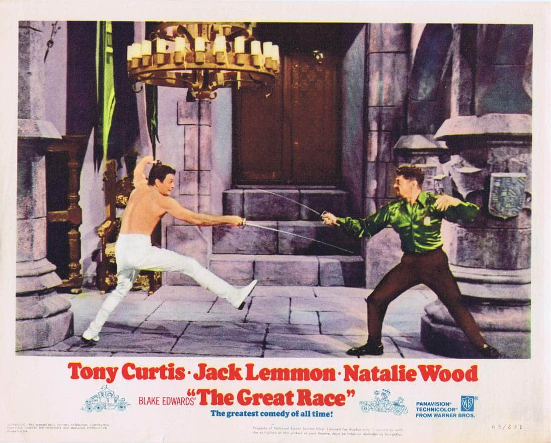 THE GREAT RACE Original Lobby card Jack Lemmon Tony Curtis Natalie Wood