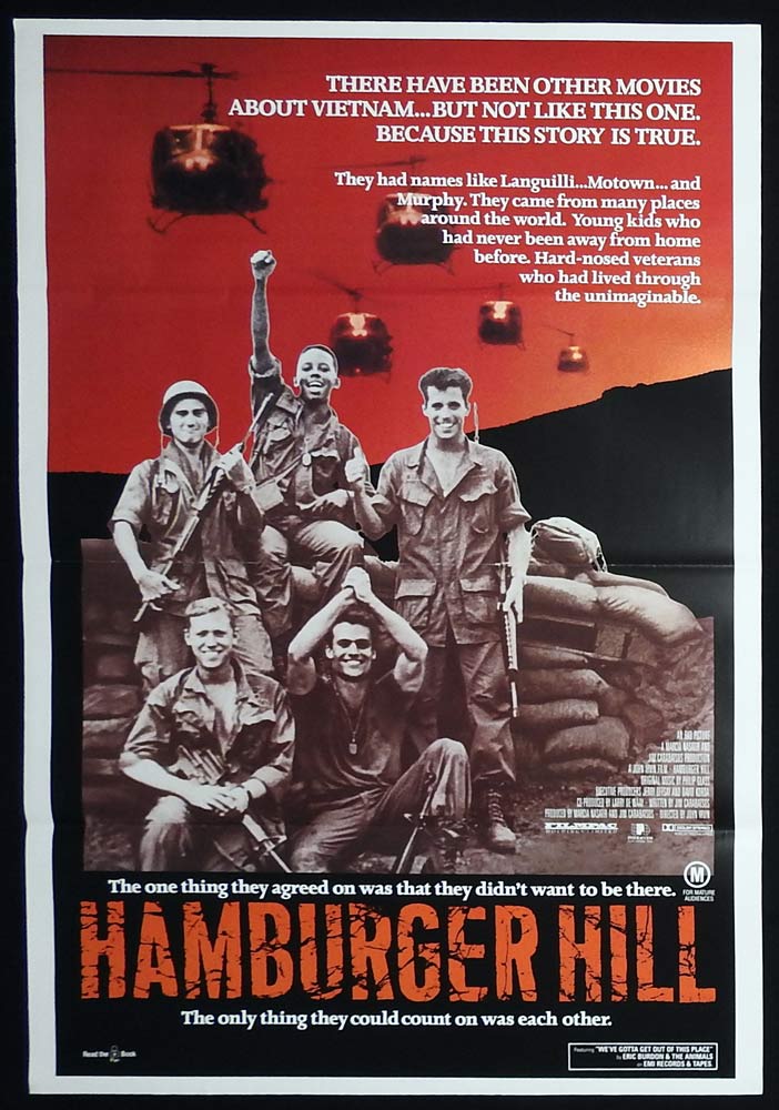 HAMBURGER HILL Original One Sheet Movie Poster Dylan McDermott Vietnam War