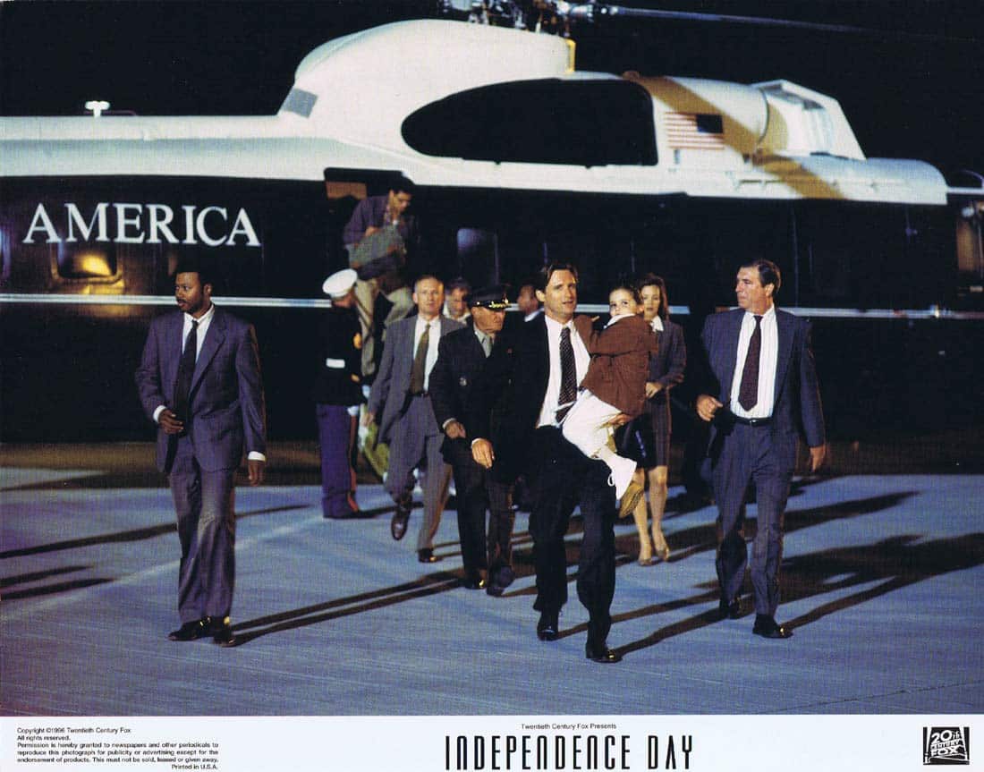 INDEPENDENCE DAY Original Lobby Card 2 Will Smith Bill Pullman Jeff Goldblum