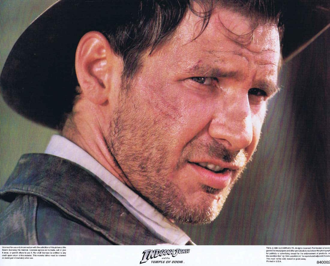 INDIANA JONES AND THE TEMPLE OF DOOM Lobby Card 4 Harrison Ford