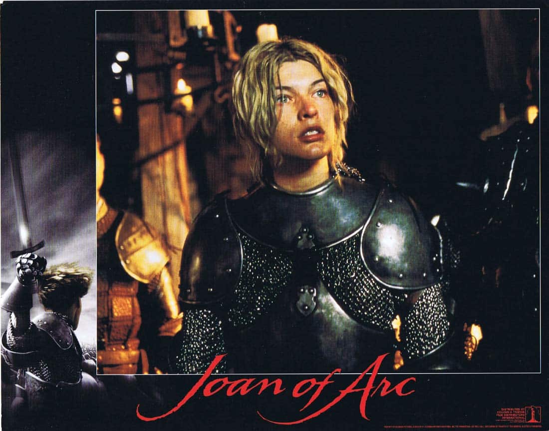 JOAN OF ARC Original Lobby Card 1 Milla Jovovich John Malkovich Faye Dunaway