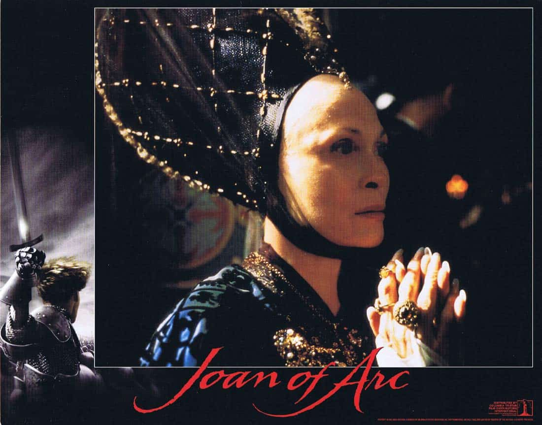 JOAN OF ARC Original Lobby Card 2 Milla Jovovich John Malkovich Faye Dunaway