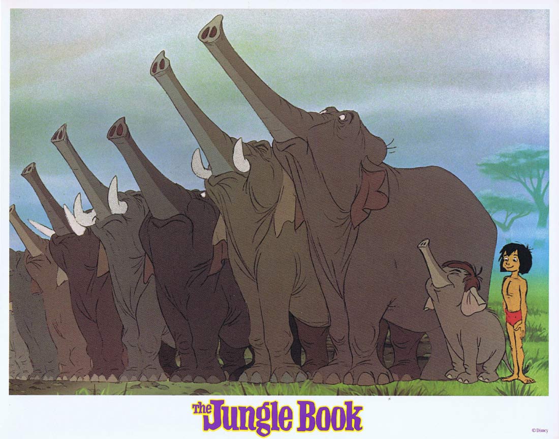 THE JUNGLE BOOK Original 1990r Lobby Card 8 Phil Harris Sebastian Cabot Disney