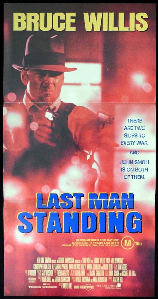 LAST MAN STANDING Original Daybill Movie Poster Bruce Willis Christopher Walken Alexandra Powers