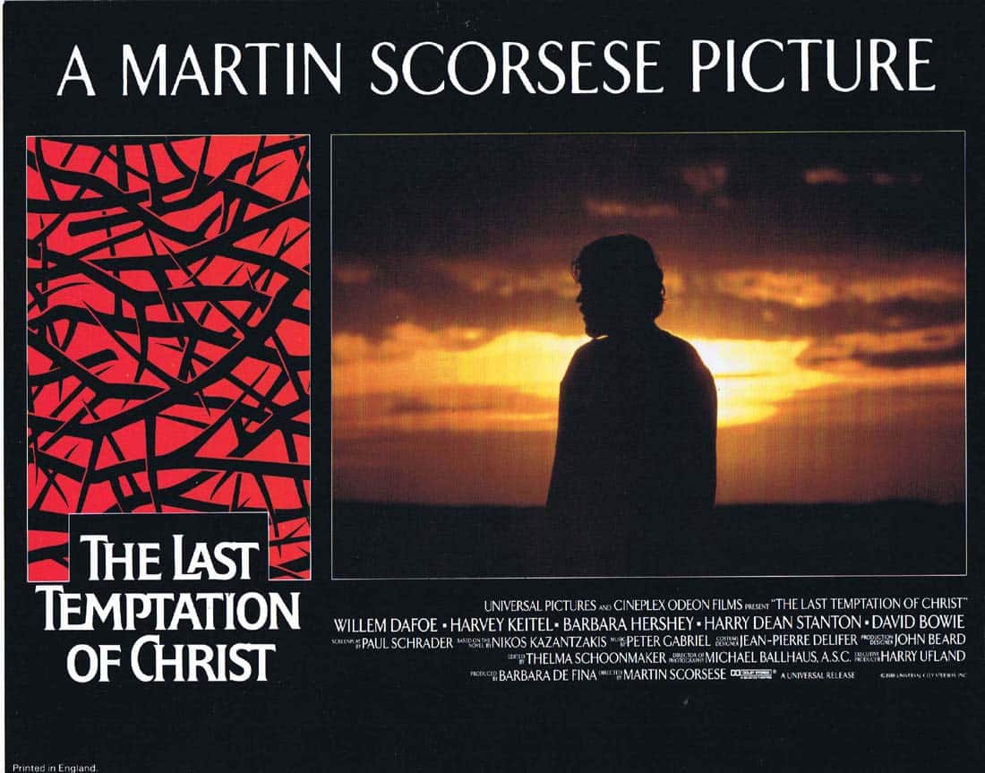 THE LAST TEMPTATION OF CHRIST Original Lobby Card 1 Harvey Keitel Martin Scorsese