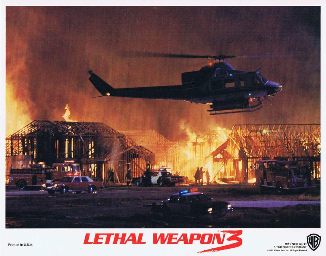 LETHAL WEAPON 3 Original Lobby Card 3 Mel Gibson Danny Glover Joe Pesci