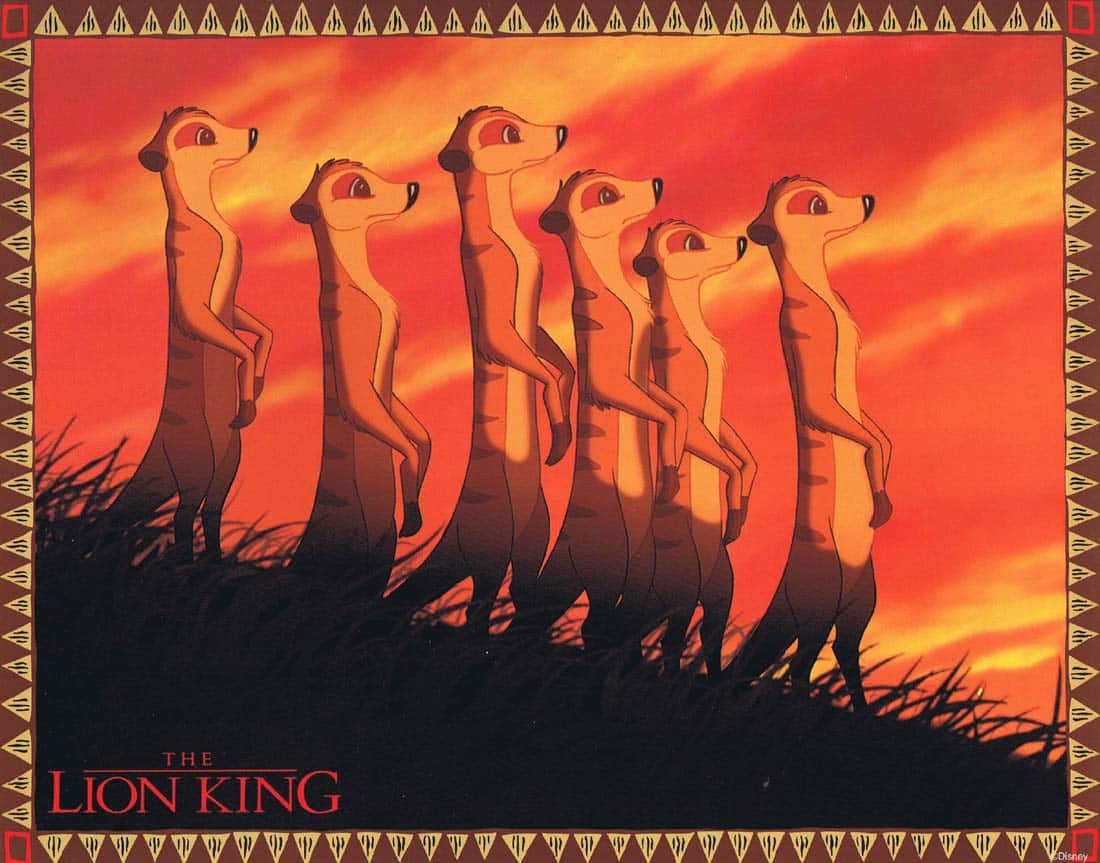 THE LION KING Lobby Card 6 Matthew Broderick Jonathan Taylor Thomas Disney