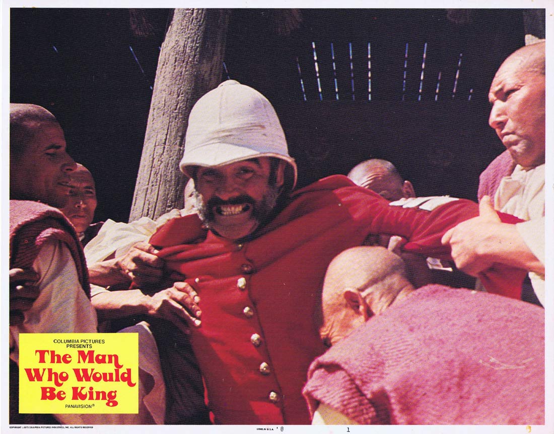 THE MAN WHO WOULD BE KING Original Lobby Card 1 Sean Connery Michael Caine