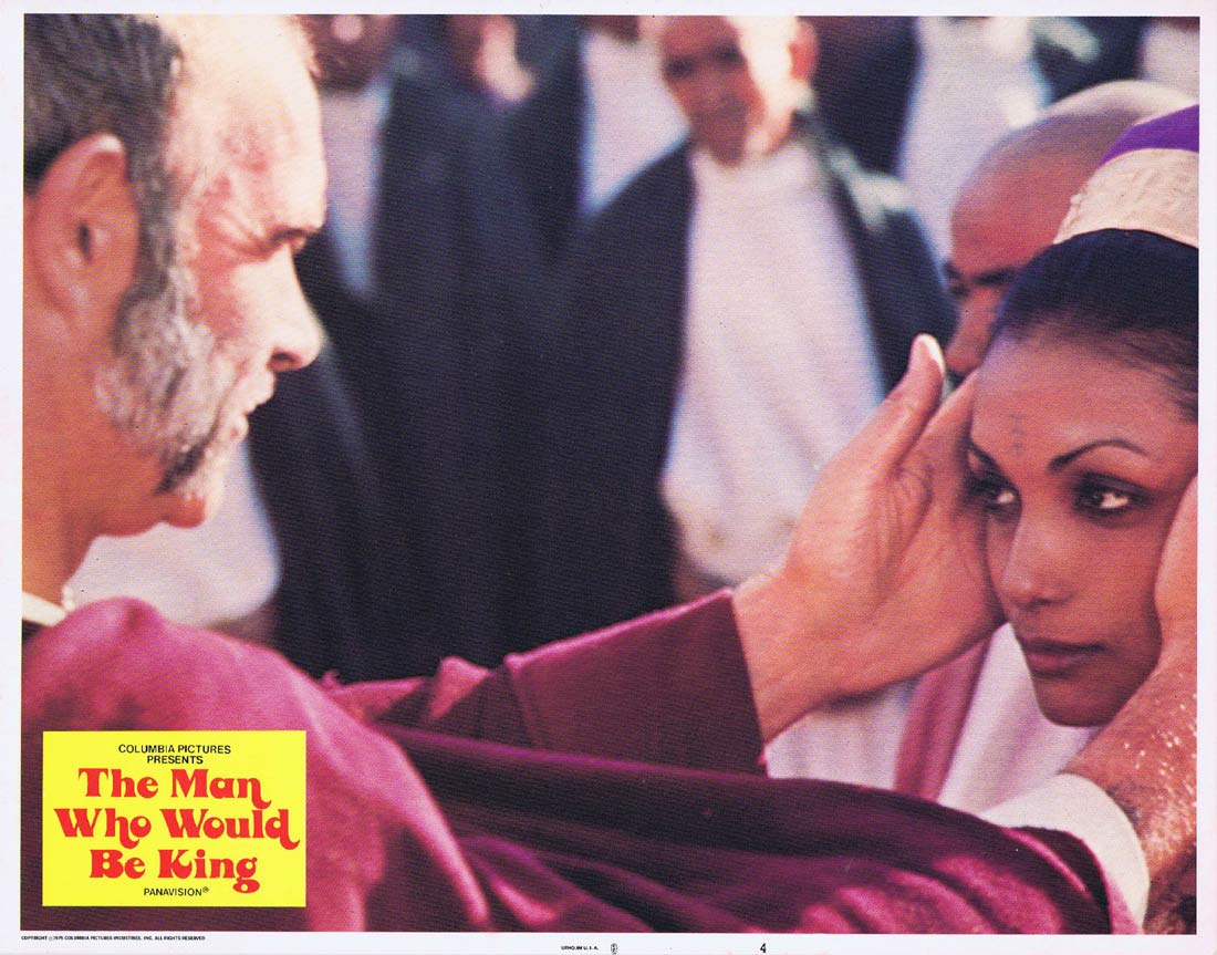 THE MAN WHO WOULD BE KING Original Lobby Card 4 Sean Connery Michael Caine