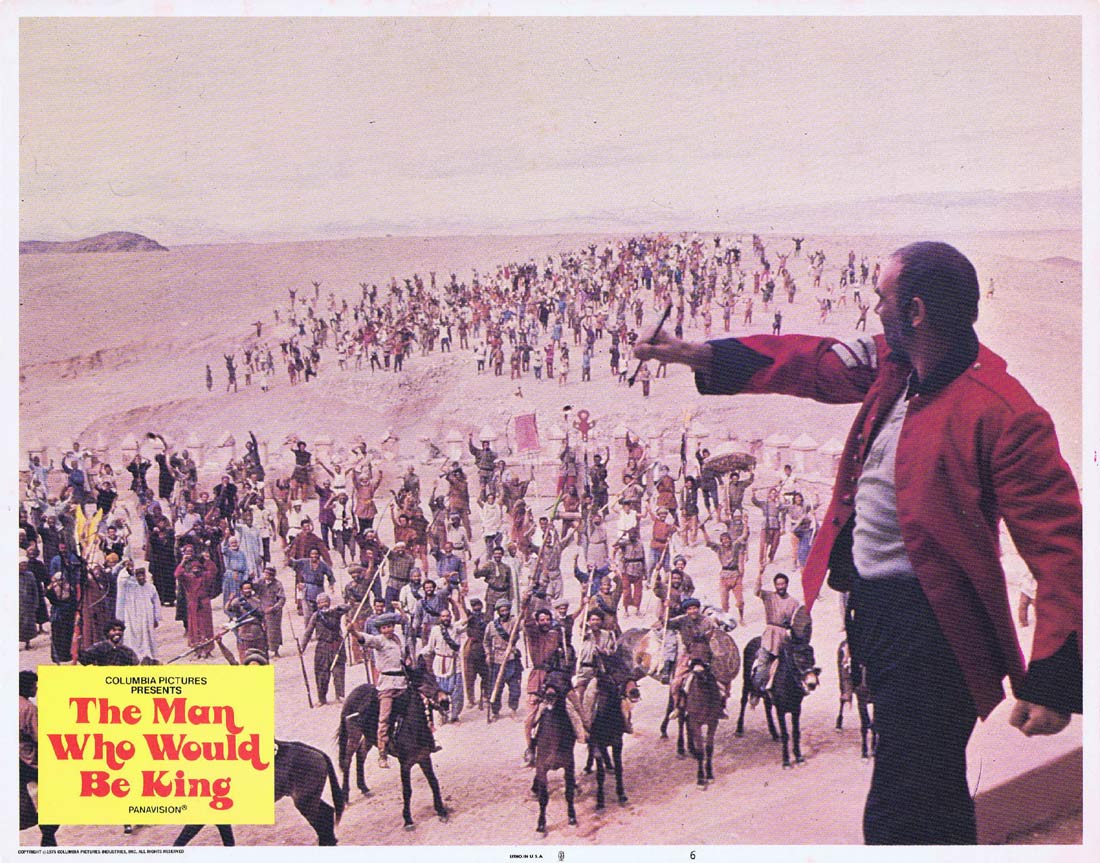 THE MAN WHO WOULD BE KING Original Lobby Card 6 Sean Connery Michael Caine
