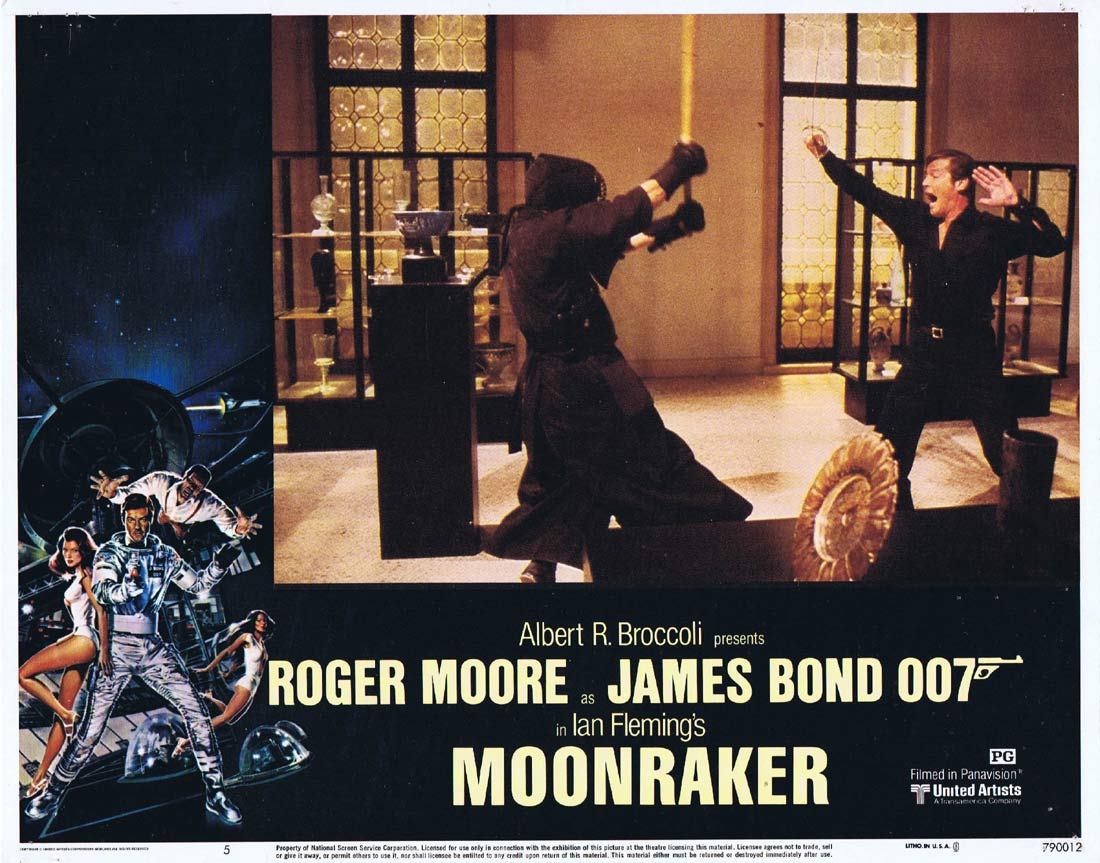 MOONRAKER Original Lobby Card 5 JAMES BOND Roger Moore Lois Chiles