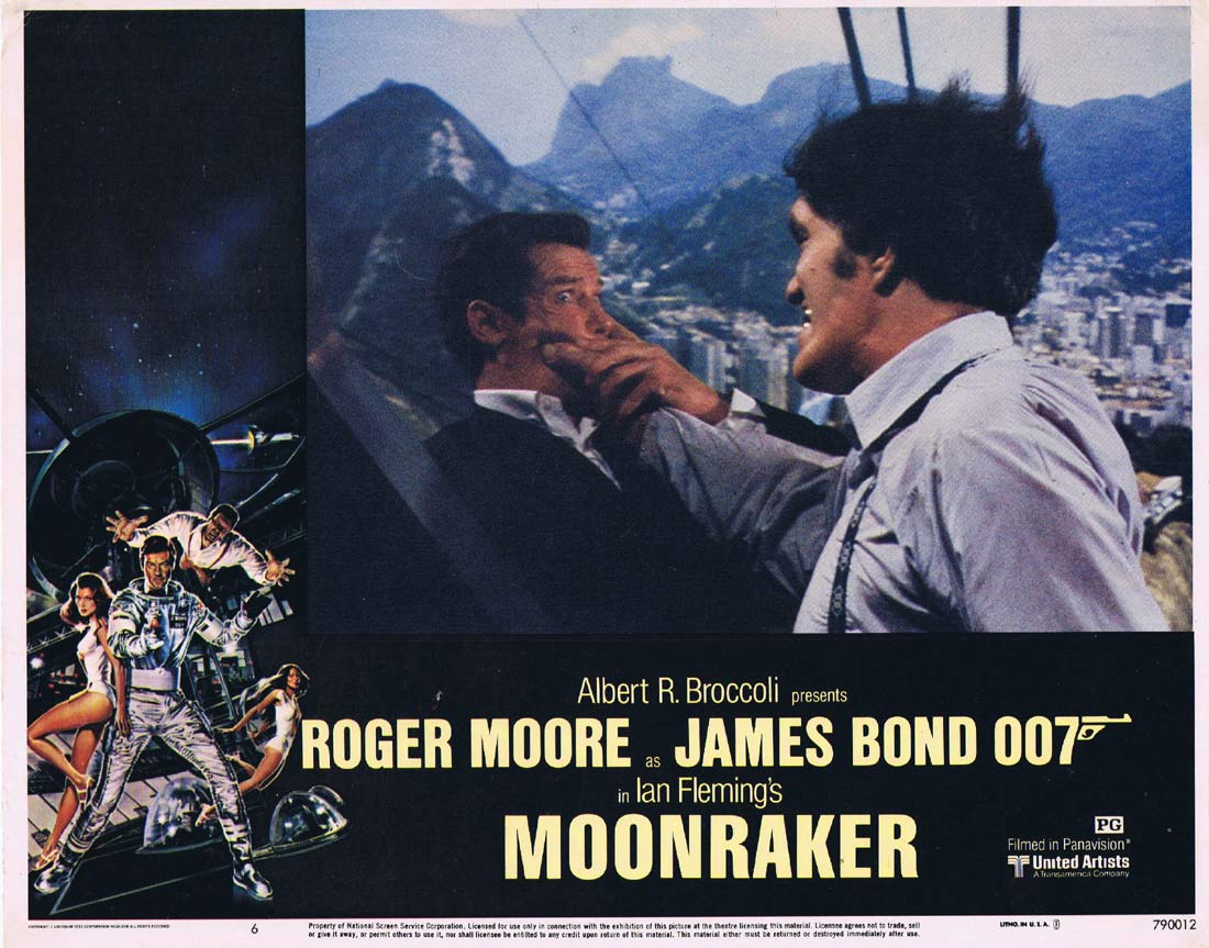 MOONRAKER Original Lobby Card 6 JAMES BOND Roger Moore Lois Chiles