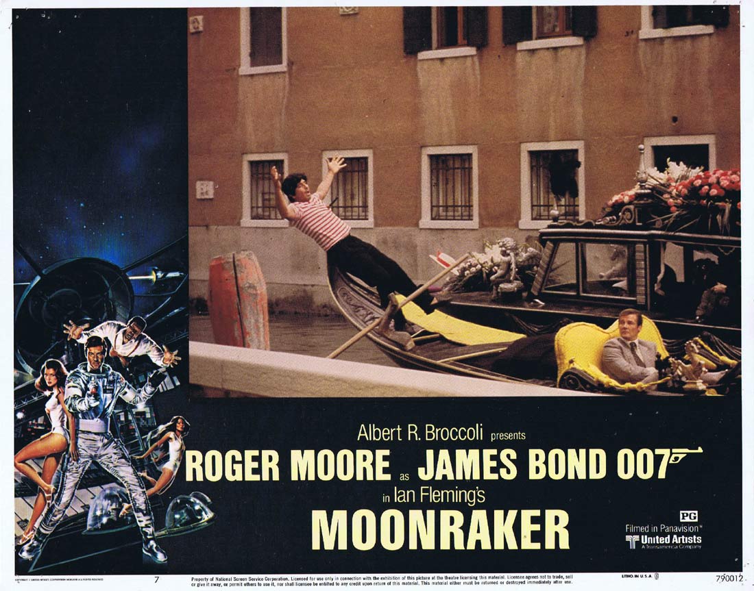 MOONRAKER Original Lobby Card 7 JAMES BOND Roger Moore Lois Chiles