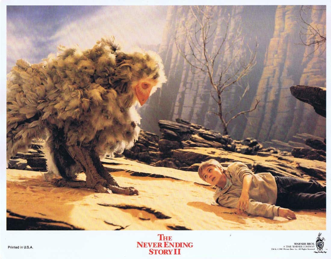 THE NEVER ENDING STORY II Original Lobby Card 2 Noah Hathaway Barret Oliver