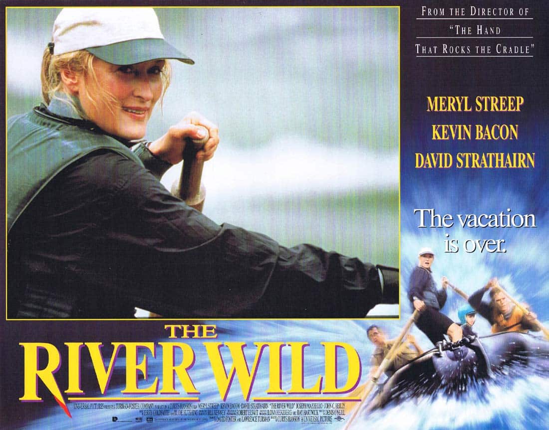 THE RIVER WILD Original Lobby Card 2 Meryl Streep Kevin Bacon David Strathairn