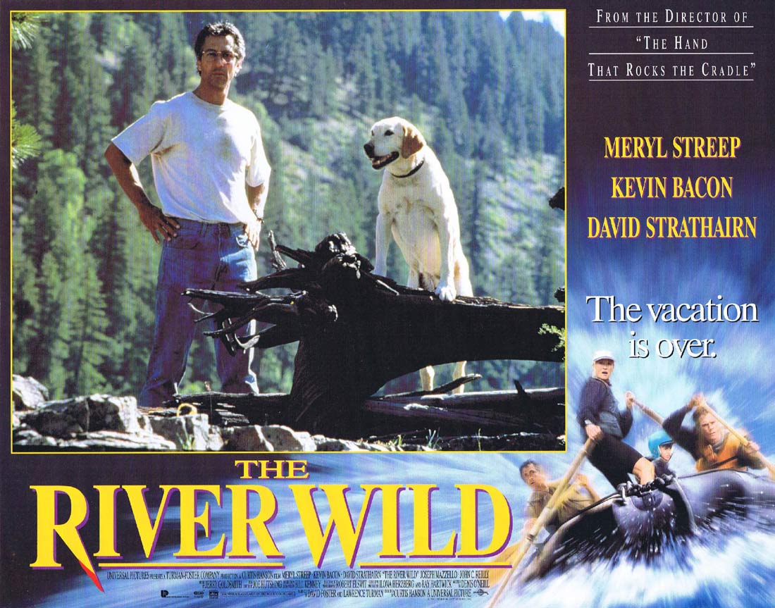THE RIVER WILD Original Lobby Card 3 Meryl Streep Kevin Bacon David Strathairn