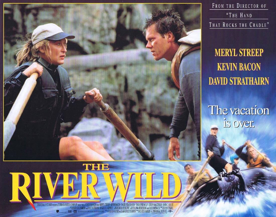 THE RIVER WILD Original Lobby Card 5 Meryl Streep Kevin Bacon David Strathairn