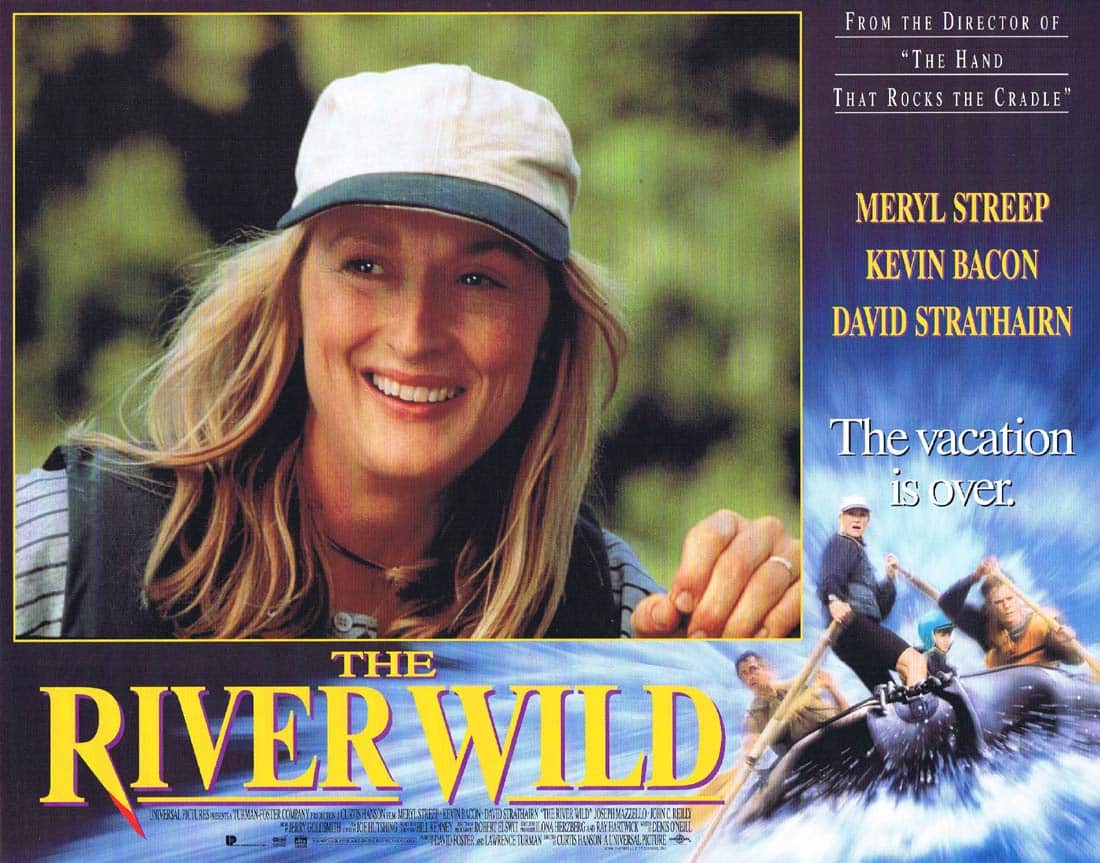 THE RIVER WILD Original Lobby Card 6 Meryl Streep Kevin Bacon David Strathairn