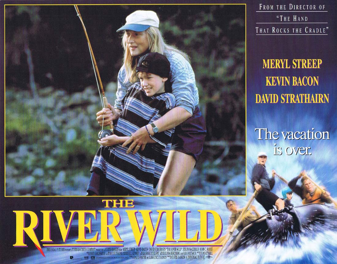 THE RIVER WILD Original Lobby Card 8 Meryl Streep Kevin Bacon David Strathairn