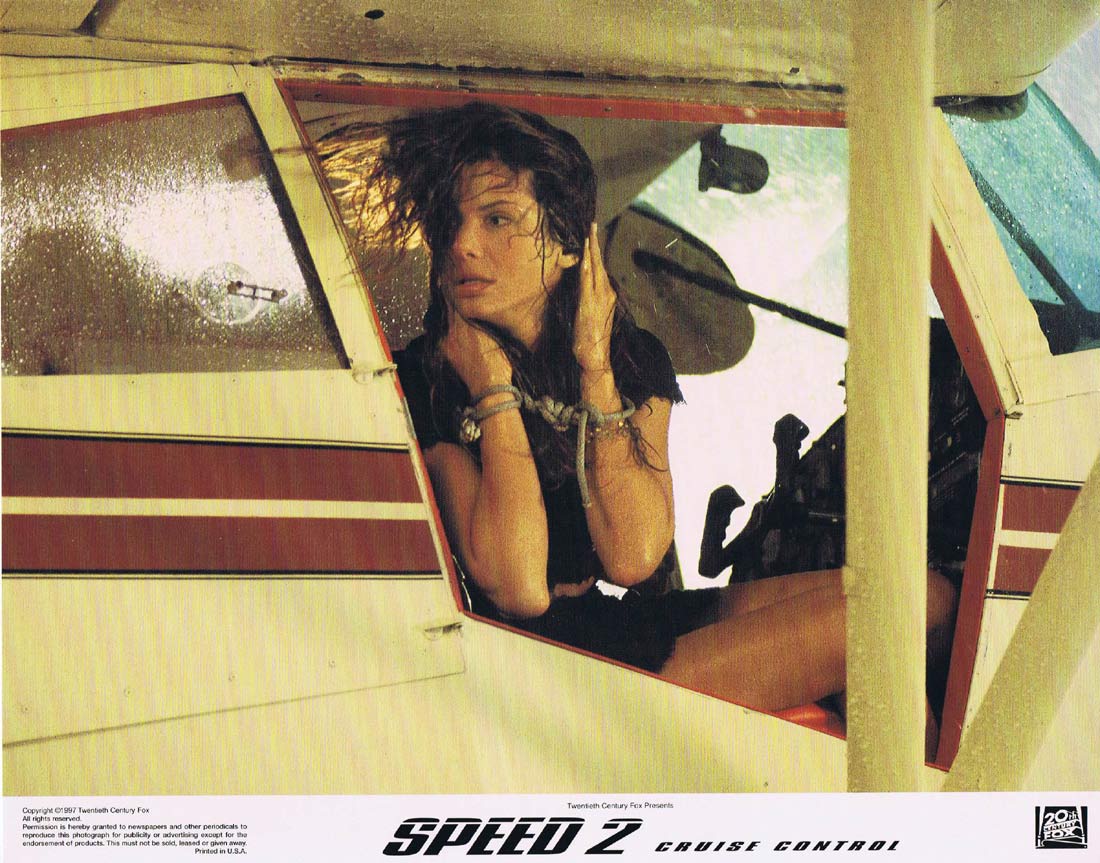 SPEED 2 CRUISE CONTROL Original Lobby Card 2 Sandra Bullock Jason Patric