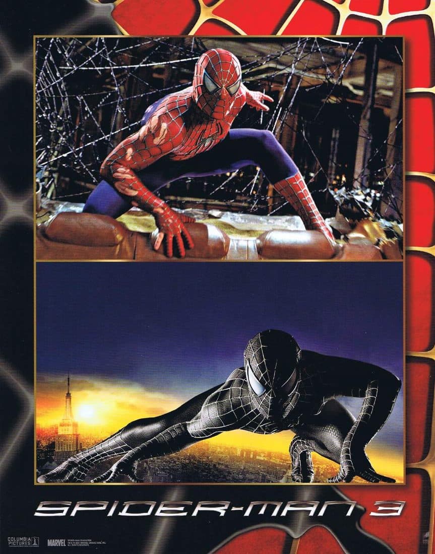 SPIDERMAN 3 Original Lobby Card 3 Tobey Maguire Kirsten Dunst Spider-Man