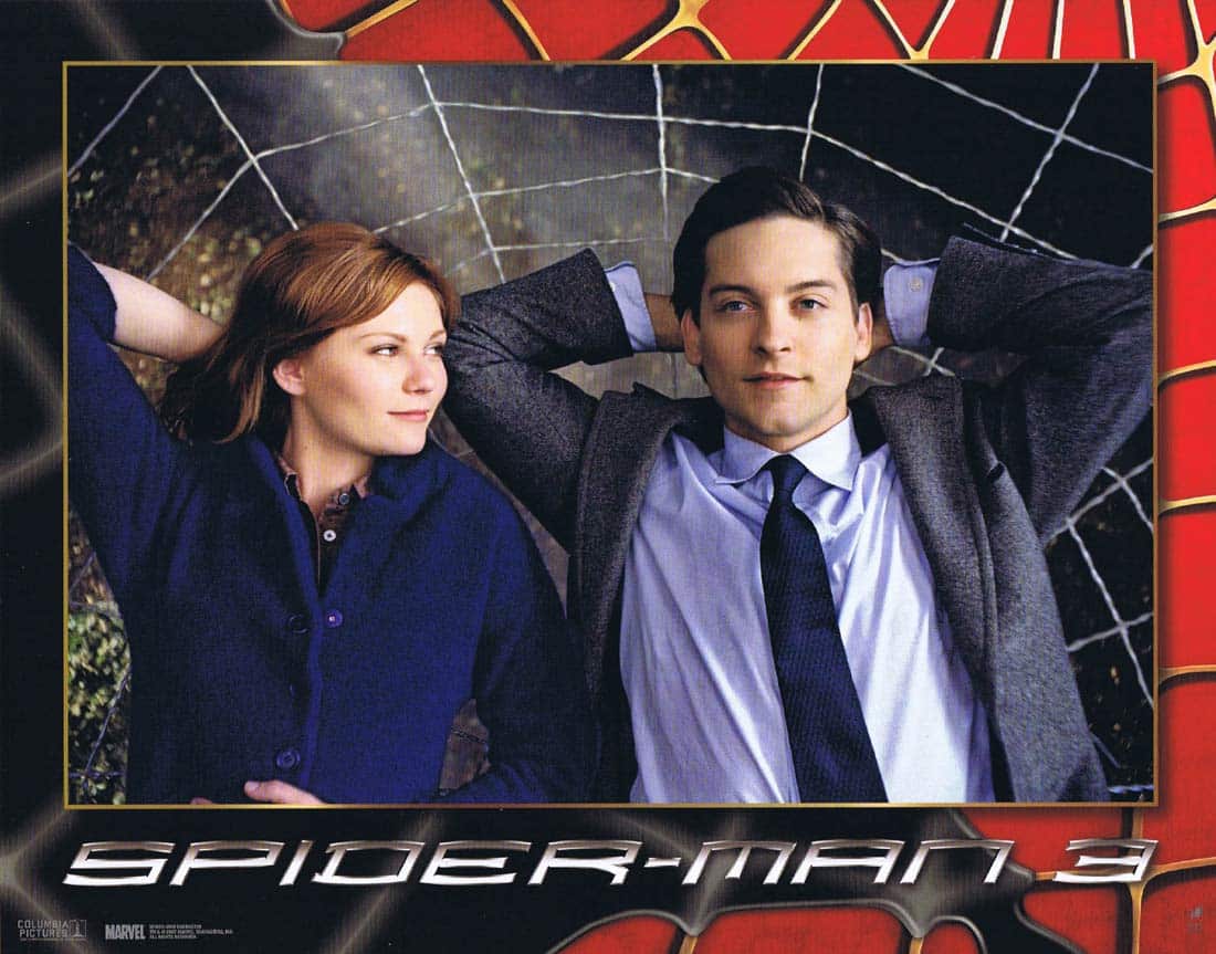 SPIDERMAN 3 Original Lobby Card 8 Tobey Maguire Kirsten Dunst Spider-Man
