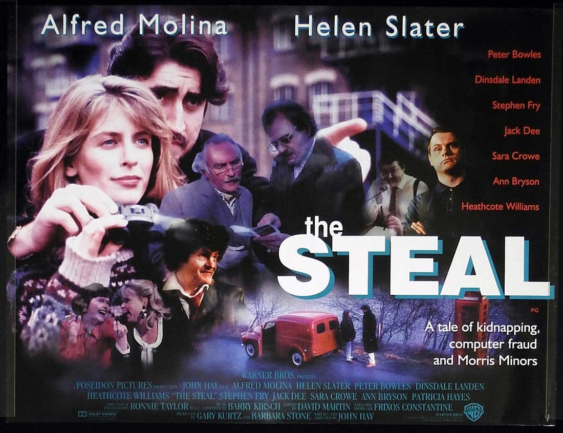 THE STEAL Original ROLLED British Quad Movie Poster Alfred Molina Helen Slater Peter Bowles
