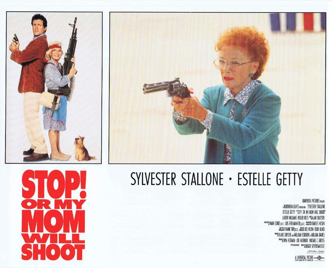 STOP OR MY MOM WILL SHOOT Original Lobby Card 7 Sylvester Stallone Estelle Getty