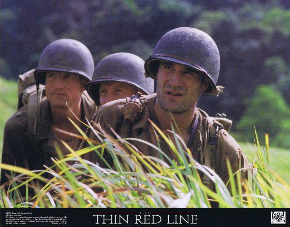 THE THIN RED LINE Original Lobby Card 1 Sean Penn George Clooney John Travolta