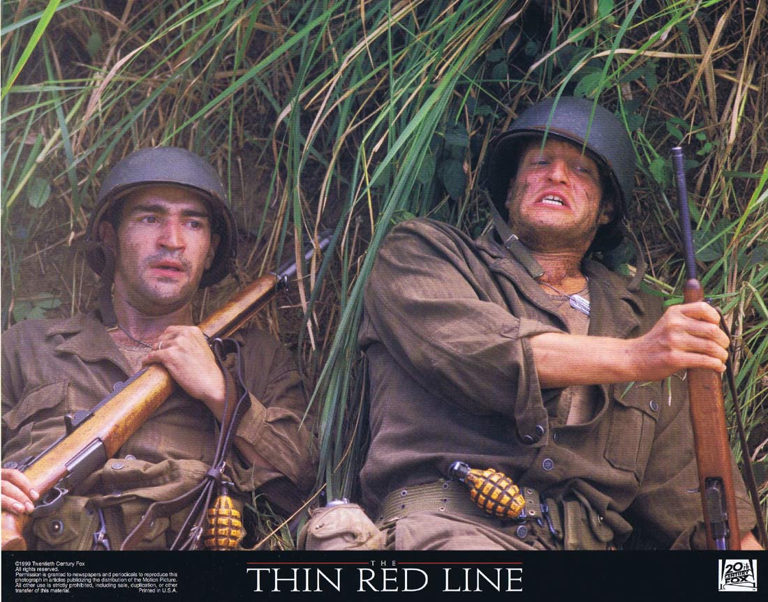 THE THIN RED LINE Original Lobby Card 9 Sean Penn George Clooney John Travolta