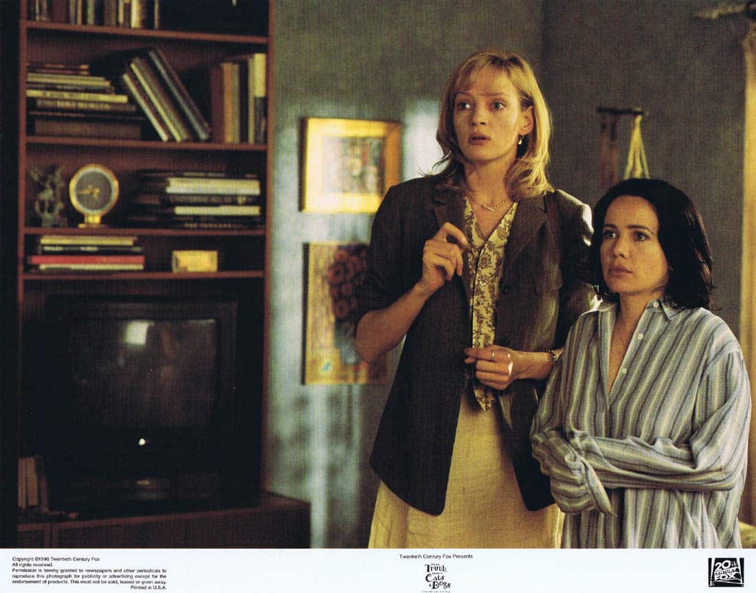 THE TRUTH ABOUT CATS AND DOGS Original Lobby Card 3 Janeane Garofalo Uma Thurman