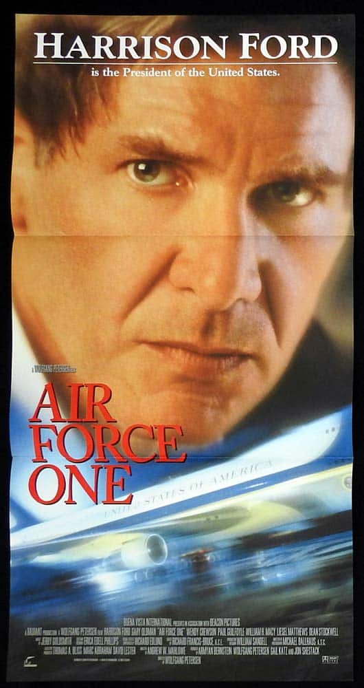 AIR FORCE ONE Original Daybill Movie Poster Harrison Ford Gary Oldman