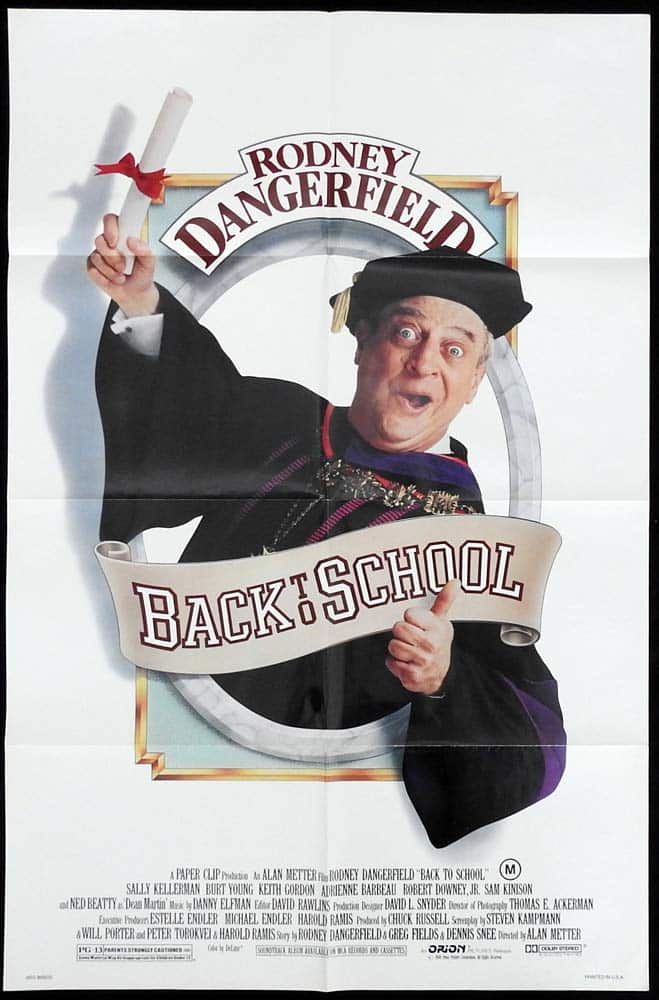 BACK TO SCHOOL Original US One Sheet Movie Poster Rodney Dangerfield Sally Kellerman