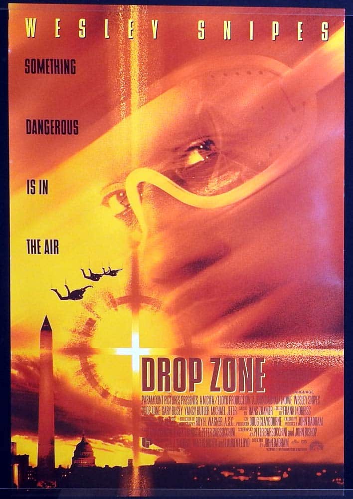 DROP ZONE Original One Sheet Movie Poster Wesley Snipes Gary Busey