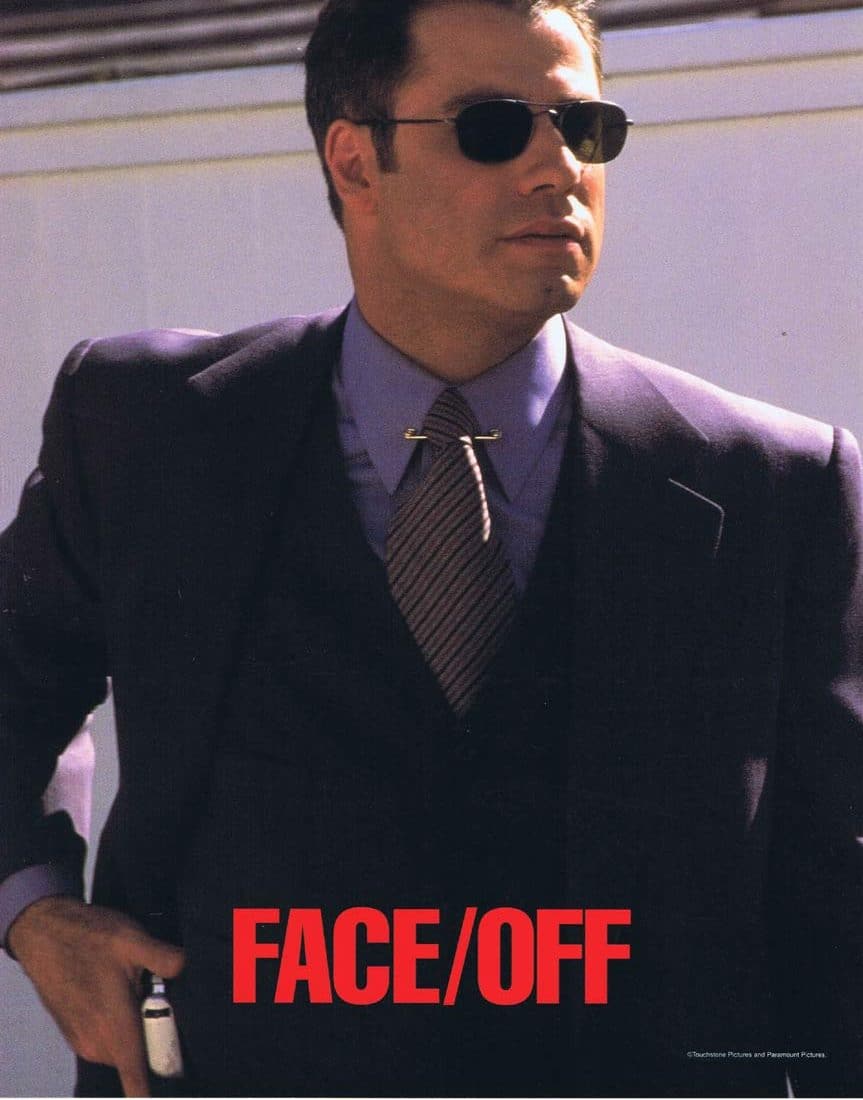 FACE OFF Original Lobby Card 5 John Travolta Nicolas Cage John Woo Face/Off