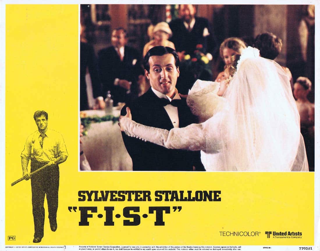F.I.S.T Original Lobby Card 3 Sylvester Stallone Rod Steiger