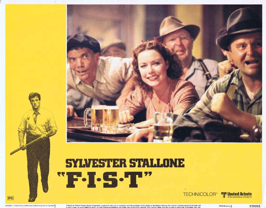 F.I.S.T Original Lobby Card 5 Sylvester Stallone Rod Steiger