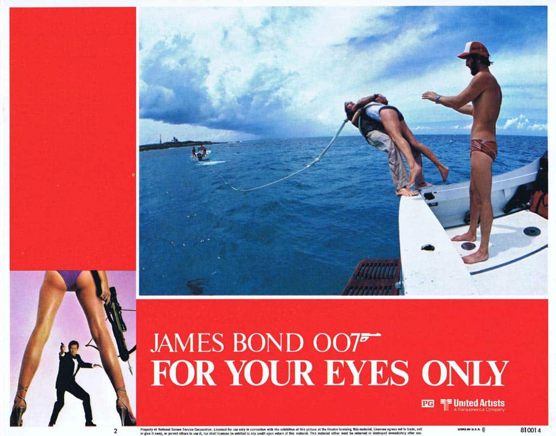 FOR YOUR EYES ONLY Original Lobby Card 2 Roger Moore James Bond
