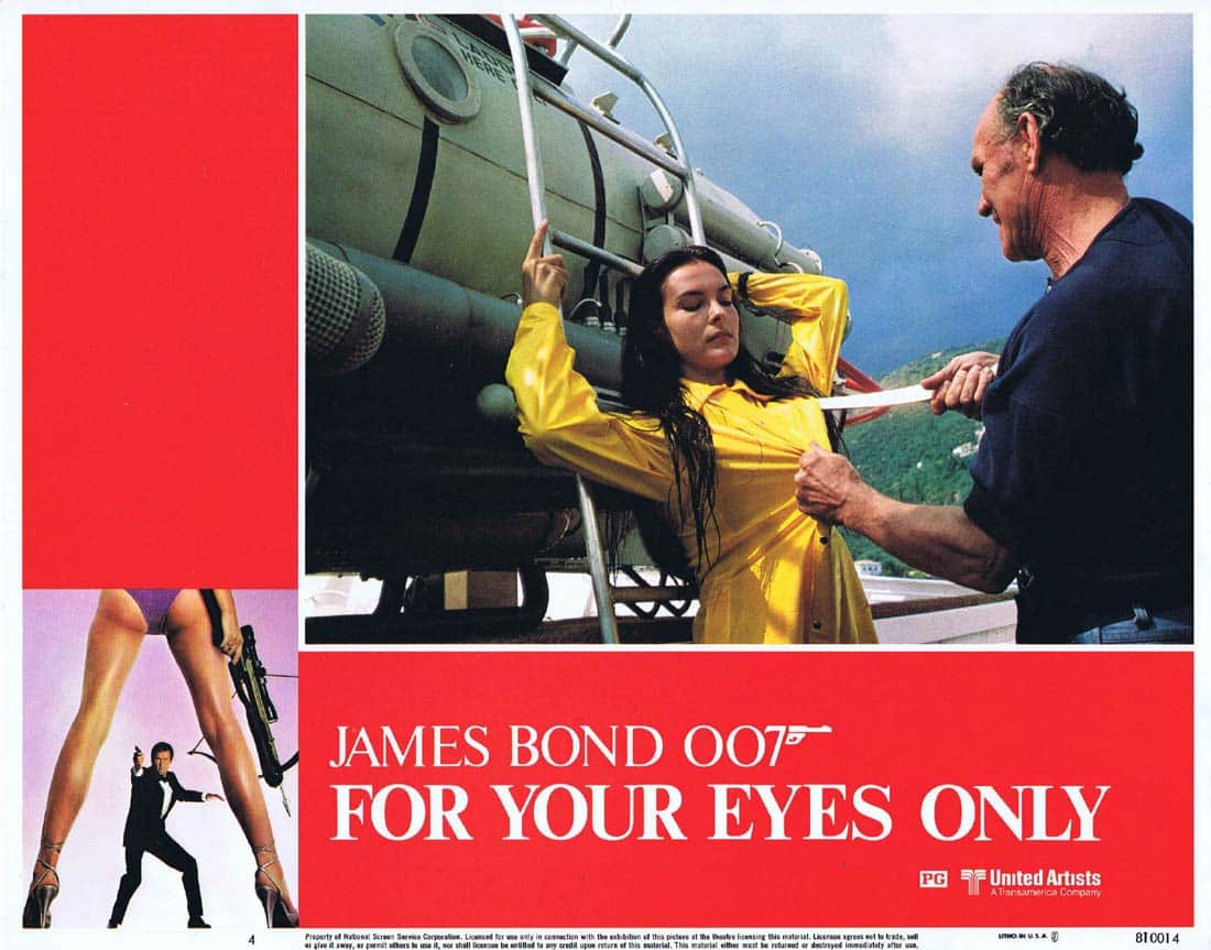 FOR YOUR EYES ONLY Original Lobby Card 4 Roger Moore James Bond