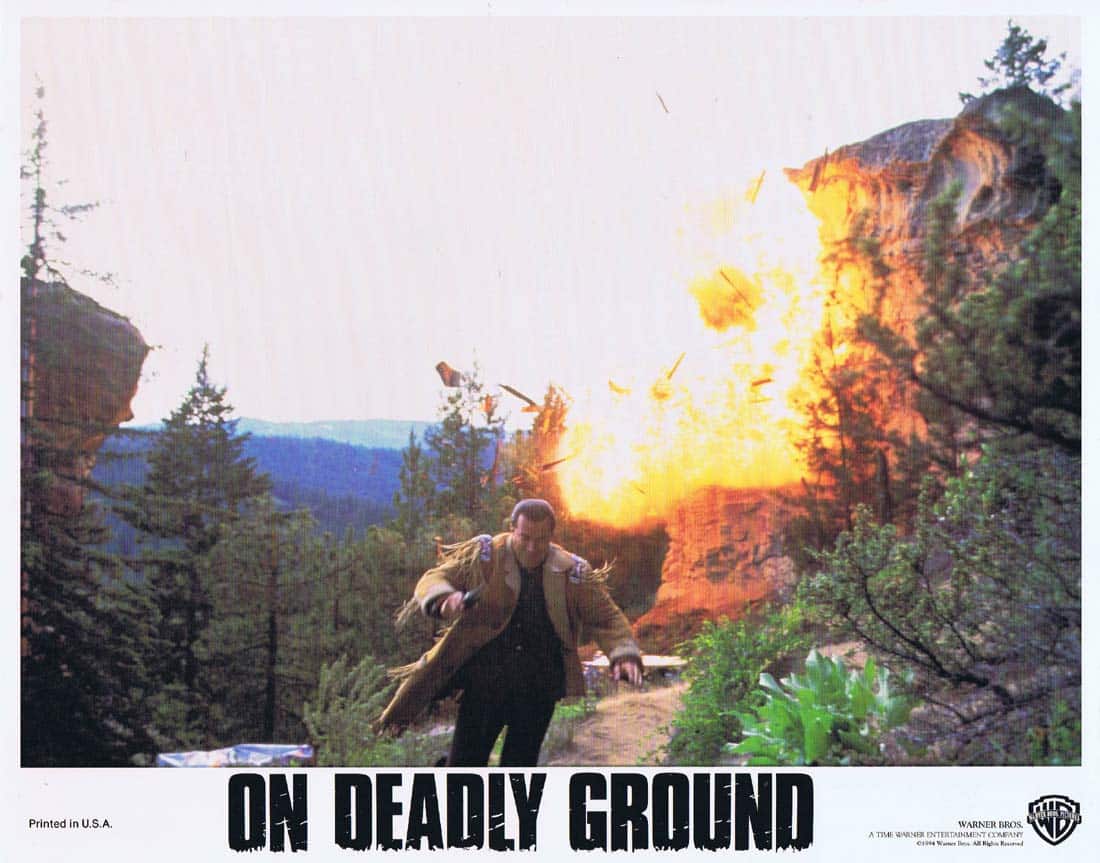 ON DEADLY GROUND Original Lobby Card 3 Steven Seagal Michael Caine